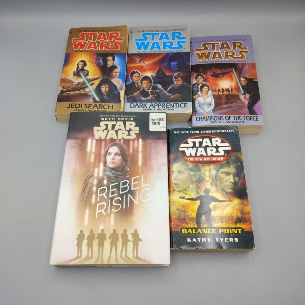 Vintage Star Wars Jedi Academy Trilogy Book 1-3 Lot Kevin J. Anderson 1994 Plus